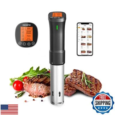 2.4G WIFI Sous Vide Cooker Inkbird Sous Vide Machine with APP Control, 1000 W