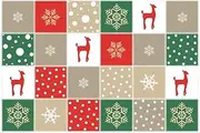Window Stickers for Glass 24Pcs Christmas Tile Stickers Home Holiday Decoration Self Adhesive DIY Flower Tile Wall Stickers
