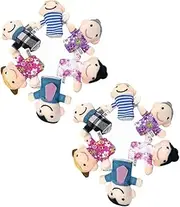 Kisangel 2Sets Family Finger Puppets Engaging Hand Puppets for Early Educational for Imaginative Play Home School and Kindergarten for Storytelling and Role Play