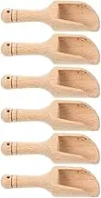 BIUDECO 6Pcs Wooden Salt Spoons Kitchen Condiment Spoons for Cooking Serving Fine Workmanship Smooth Edges for Family Restaurants
