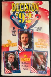 "Decision 92" Historical Trading Cards (Factory Sealed Box) (1992) - 36x Packs