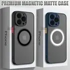For iPhone 16 15 14 13 12 11 Pro Max Case Magsafe Hard Magnetic Shockproof Cover