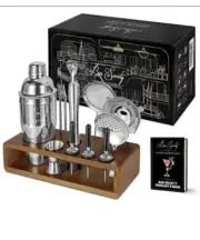 NIB Bar Society Cocktails Set/Bartender Set/Kit 16-Pcs Great Christmas Gift!