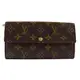 【9.5成新】Louis Vuitton LV M61734 經典花紋扣式拉鍊袋長夾(簡稱發財包) 熱銷款現金價$16,800
