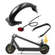 Ninebot Max G30 Electric Scooter with Rear Push Board and Taillight Black