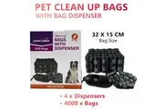 4000 x Pet Dog Poo Bag Puppy Poop Clean Up Plastic Waste Garbage Rubbish Bags