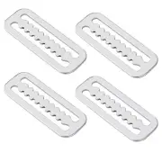 4Pcs Scuba Weight Belt Keepers, 316 Stainless Steel 2′ Diving Webbing Belt Sl...