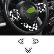 For Mini Cooper Countryman F60 Black White Front Steering Wheel Frame Cover Trim
