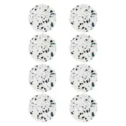 8x Splosh Fathers Day 10.5cm Ceramic Grey Terrazzo Coaster Drink Mat/Pad Round