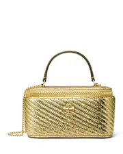 Tory Burch Kira Diamond Quilted Leather Vanity Bag OS
