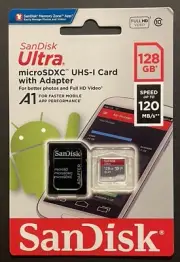 SanDisk Ultra MicroSDXC UHS-I Card With Adapter 128 GB / Speed Up To 120 MB/s