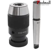 New Taper Arbor MT2/MT3-B18+Keyless Precision Self Tighten Lathe Drill Chuck