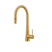 Oliveri Essente 316 Tap Pull-out Gooseneck Lead Free Brushed Gold SS31625-AU
