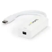 StarTech.com - USB-C to Mini DisplayPort Adapter - 4K 60Hz - White - USB Type-C to Mini DP Adapter - Thunderbolt 3 Compatible -