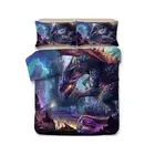 Dragon Purple Quilt/Doona/Duvet Cover Set Single/Double/Queen/King Size Bed AU