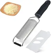 Kitchen Professional Parmesan Cheese Grater Stainless Steel Lemon Zester,Durable Flat Handheld Rust-Proof Metal Lemon,Dishwasher Safe,Easy to Grating Fine Parmesan Cheese,Lemon,Gingers,Garlic