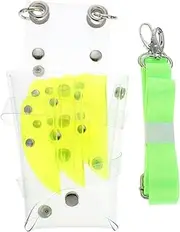 EXQUIMEUBLE Barber Scissors Bag Transparent PVC Hair Scissors Storage Waist Pack for Hairdressers Stylish Tool Carrier for Salon Professionals Lightweight and Convenient Design