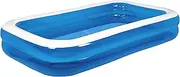 [Jilong] JL-687959 BL Giant Rectangular Pool 12.0 x 72.0 x 19.7 inches (305 x 183 x 50 cm), Inflate Size, Includes Large Air Plug/Drain Plug
