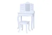 Fantasy Fields Little Princess Anna Kids Vanity Table & Stool, White