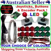2xJOYSTICKS & 14x BUTTONS & Xin-mo USB Encoder - Pack Arcade / Mame / Multicade