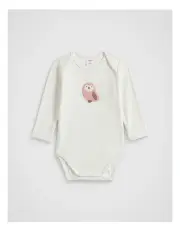 [Seed Heritage] Owl Bodysuit in Canvas