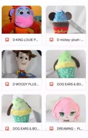 DISNEY PLUSH TOY (new) CHOOSE YOUR FAVORITE