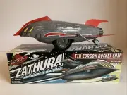 SCHYLLING ZATHURA TIN ZORGON ROCKET SHIP WIND UP TOY 2005 New Boxed