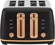 Morphy Richards Ascend 4 Slice Bread Toaster Home/Kitchen Rose Gold Black