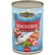 Deep Cove Mackerel In Tomato Sauce 425g