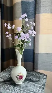 Lenox Rhodora Bud Vase Hand Painted with Gold Gilt