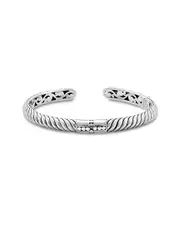 Samuel B Silver Twisted Cable Bangle Bracelet