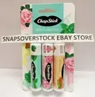 CHAPSTICK 3-PC SPA COLLECTION W/ MINT TEA, ROSE WATER & ALMOND OIL FLAVORS, NEW