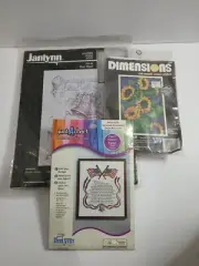 Lot of 3 Cross Stitch Kits Dimensions 6685 Janlynn #56-86 / #999-4006