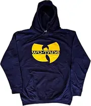 [Wu-Tang Clan] Hoodie Band Logo Official Unisex Navy Blue Pullover