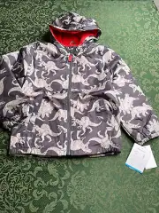 NWT sz 4 Carters dinosaur jacket coat boys fleece lined birthday warm water wind