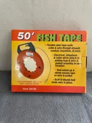 CEN-TECH 38156 50ft Flexible Steep Fish Tape