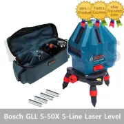 Bosch GLL 5-50X Professional 5-Line Laser Level Measure Self-Leveling Free Ship