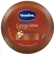 Vaseline Cocoa Glow Cocoa Butter Body Cream. For Soft & Glowing Skin. 2.53 Fl.Oz