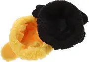 Generic 2pcs Adjustable Cat Costume Hat for Pets Protective Thermal Headwear for Small Dogs Cats Cute Winter Hat for Parties Outdoor Activities