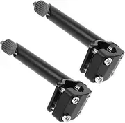 GOOHOCHY 2pcs Kids Bicycle Handlebar Stem Riser: Black Metal Handlebar Extender for Balance Bikes - Promotes Coordination and Riding Skills