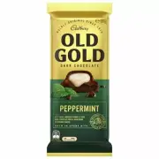 Cadbury Old Gold Dark Chocolate Peppermint 180g Chocolate Block