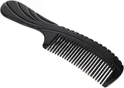 Healeved Horn Comb for Hair Fine Tooth Massage Brush Ergonomic Handle Portable Smooth for Men