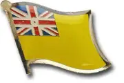 Wholesale Pack of 6 Niue Country Flag Bike Hat Cap lapel Pin