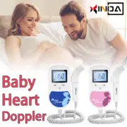 Baby LCD Heart Beat with Probe Doppler Monitor Prenatal 2MHz Fetal Backlight