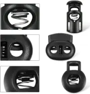 10-Pack Toggle Spring Cord Lock Clip End Lanyard Plug Slide Fastener Button