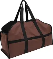GRIRIW Firewood Organizer Oxford Cloth Storage Bag Large Capacity Firewood Holder Bag