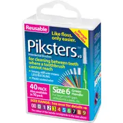 Piksters Interdental Brushes Size 6 40 Pack