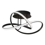 Vencha Suko 50w LED Close to Ceiling Light - Black (3000K)