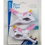 O2COOL Unicorn Boca Clips Beach Towel Holders Set of 2 Pool Cruise Boat NEW