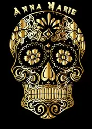 Password/Web Address Book 5" X 7" "Day of the Dead Golden"
